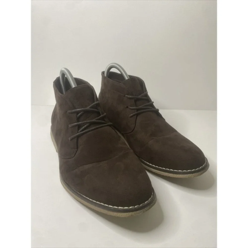 London Fog Men's Broadstreet Chukka Boot Brown Casual Walking 9M PG601M VERYGOOD